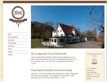Tablet Screenshot of landgasthofveit.de